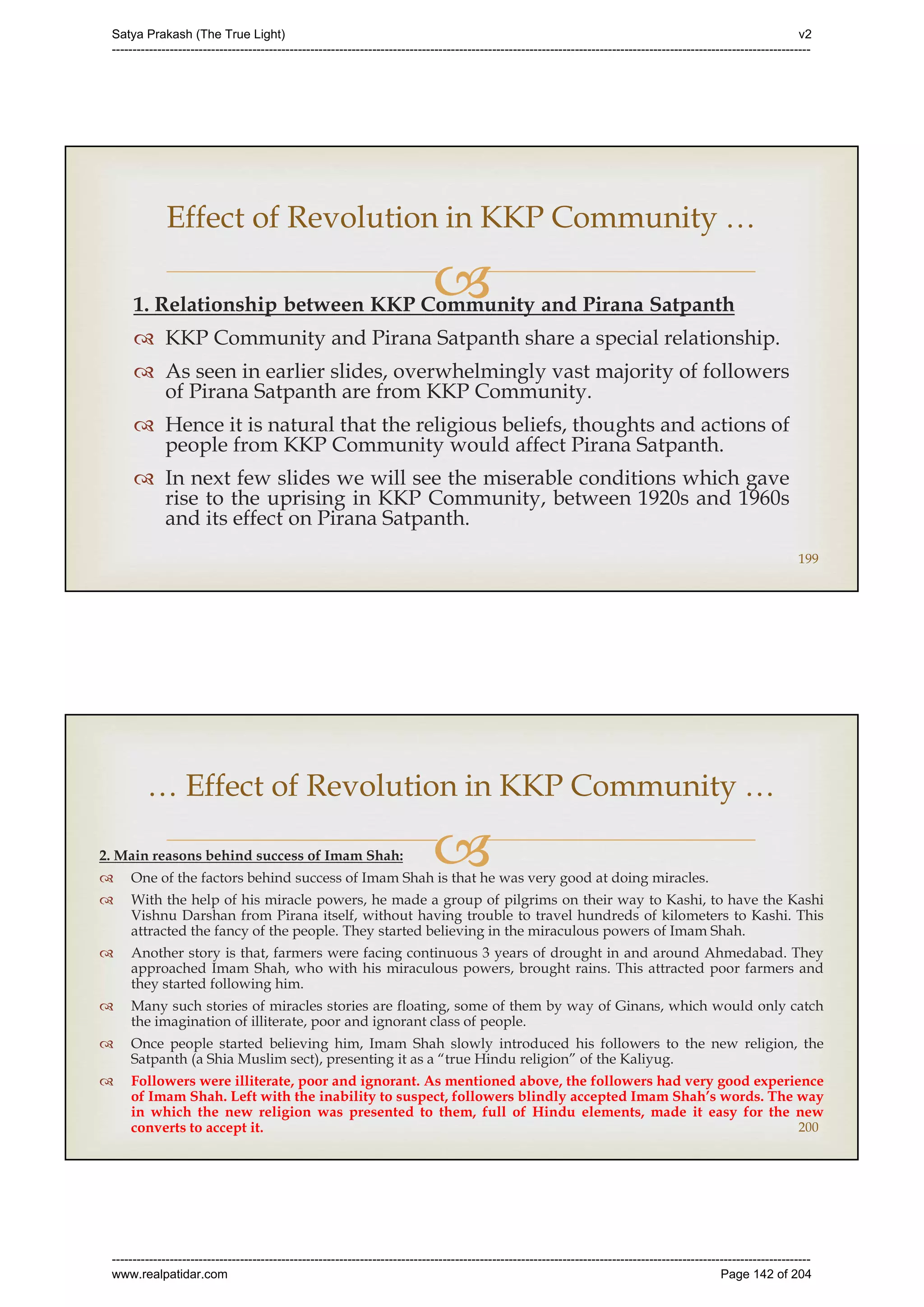 Series 40 -Satya Prakash - The True Light - History of Pirana Satpanth -in English