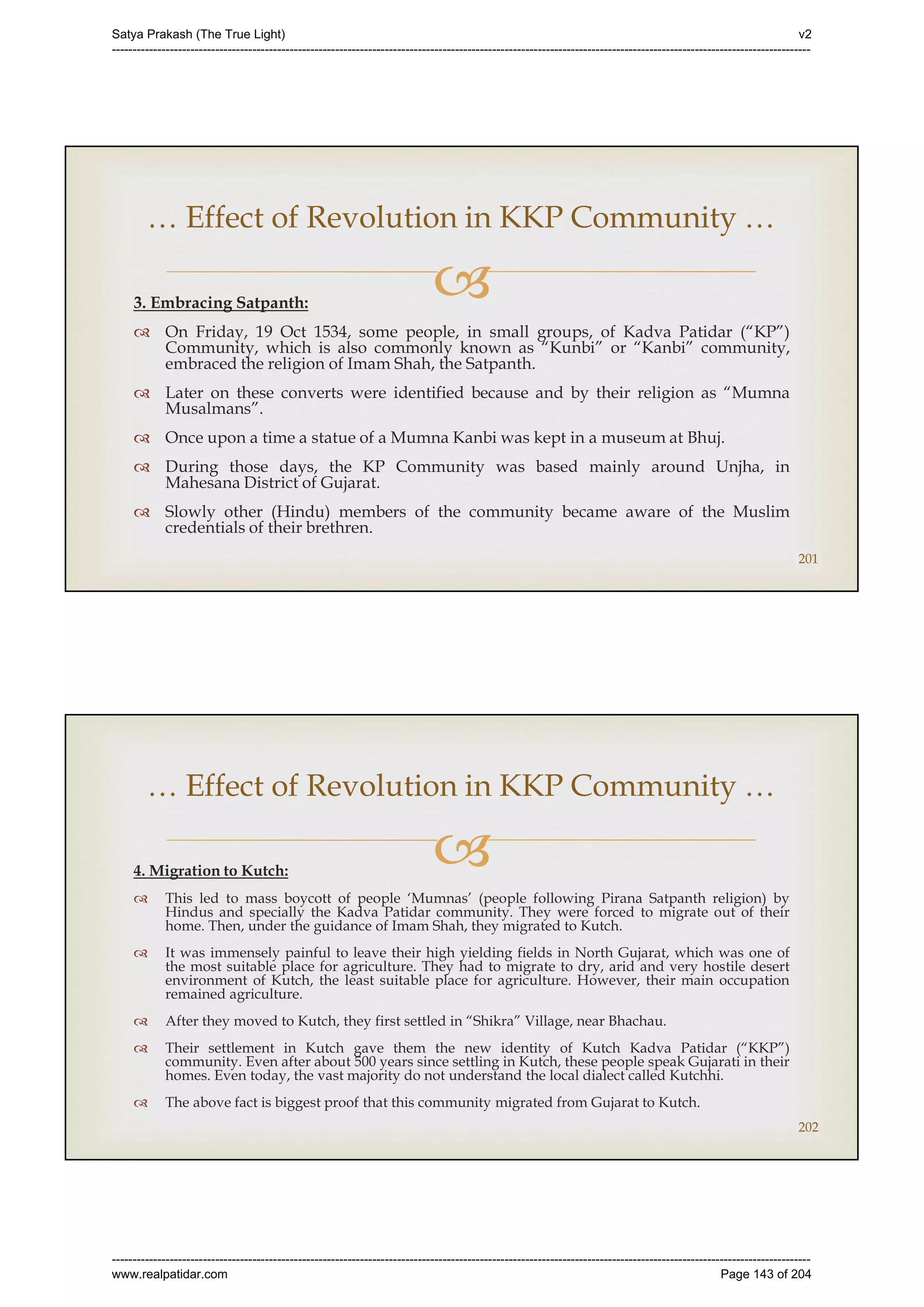 Series 40 -Satya Prakash - The True Light - History of Pirana Satpanth -in English