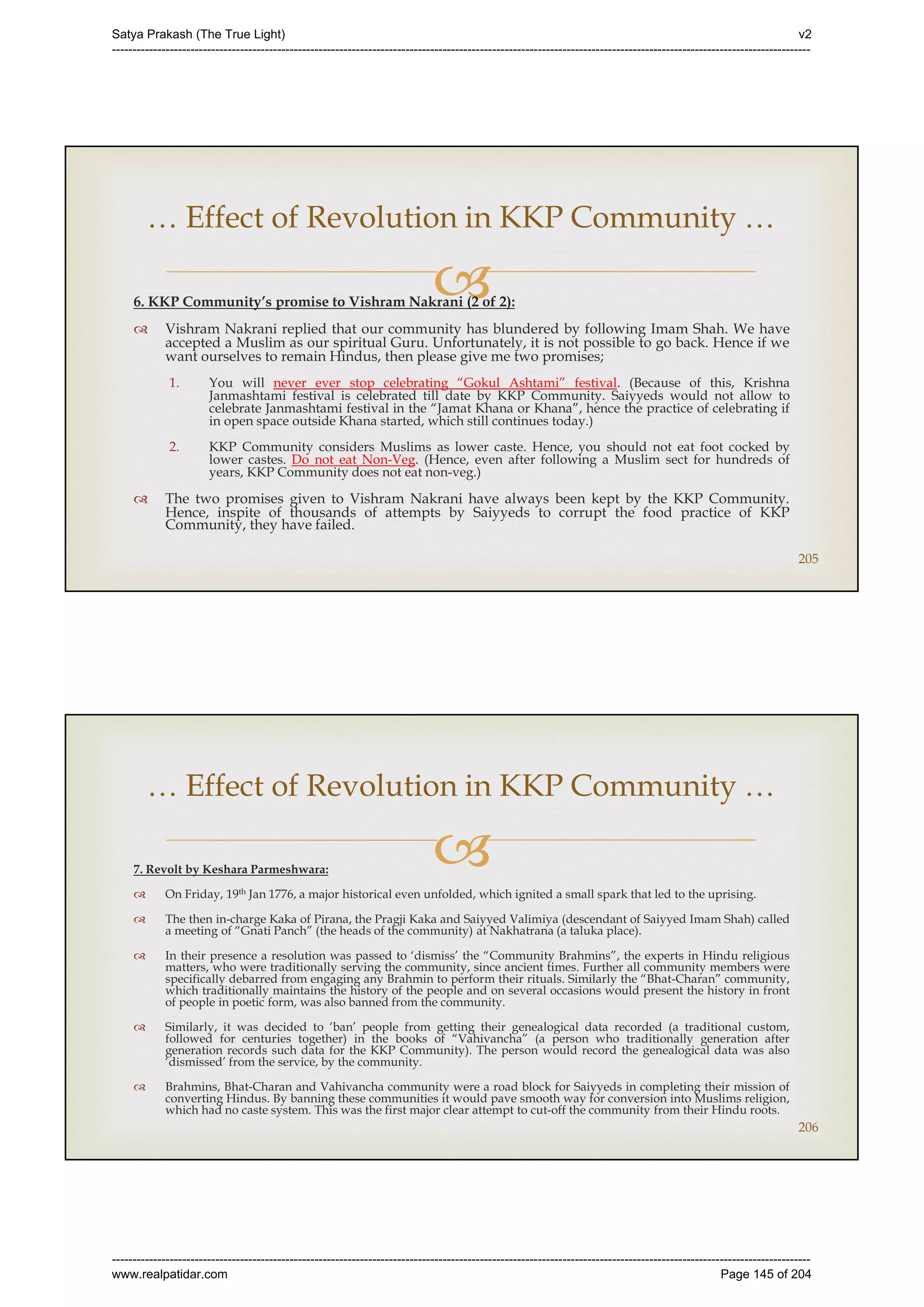 Series 40 -Satya Prakash - The True Light - History of Pirana Satpanth -in English