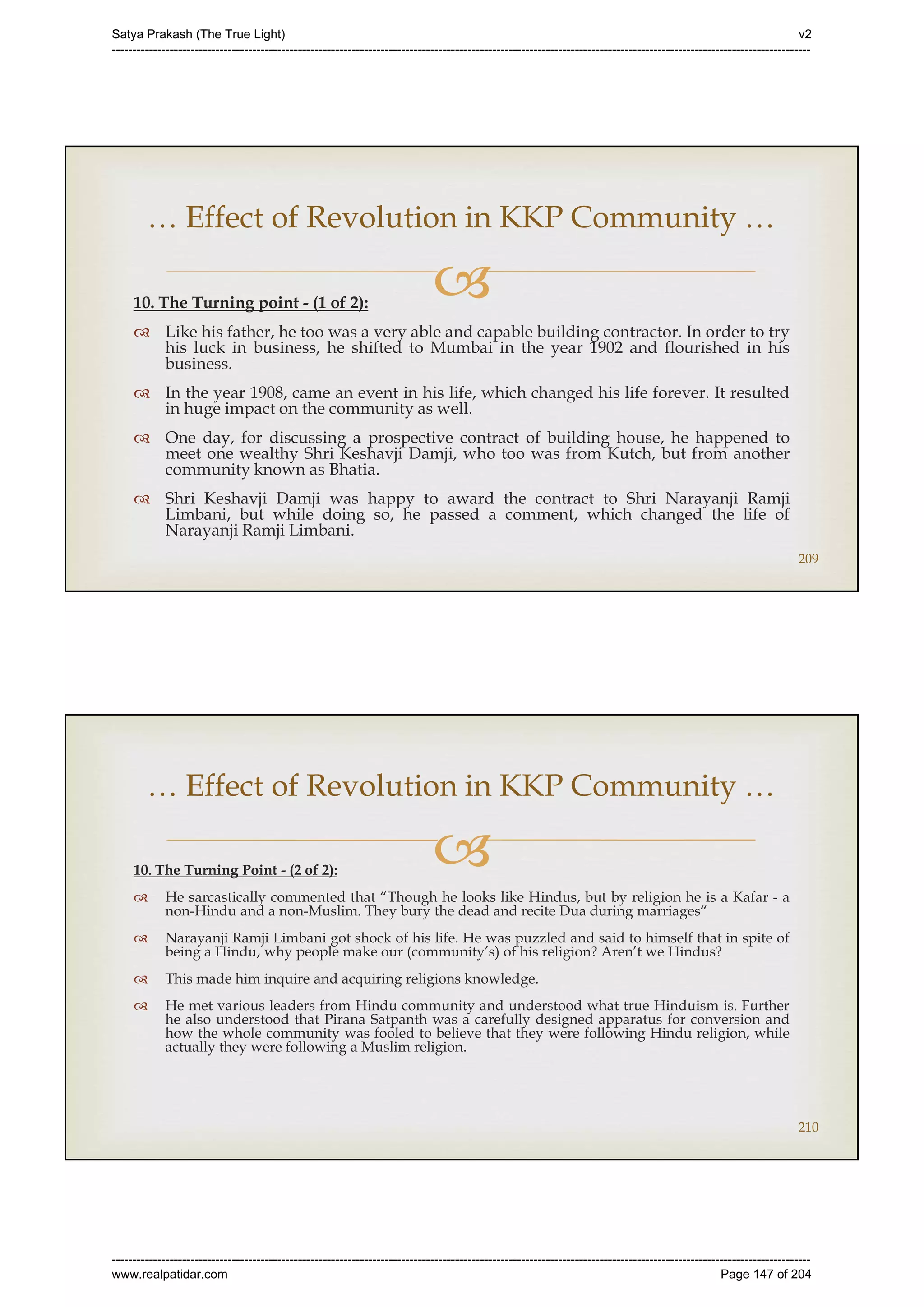 Series 40 -Satya Prakash - The True Light - History of Pirana Satpanth -in English