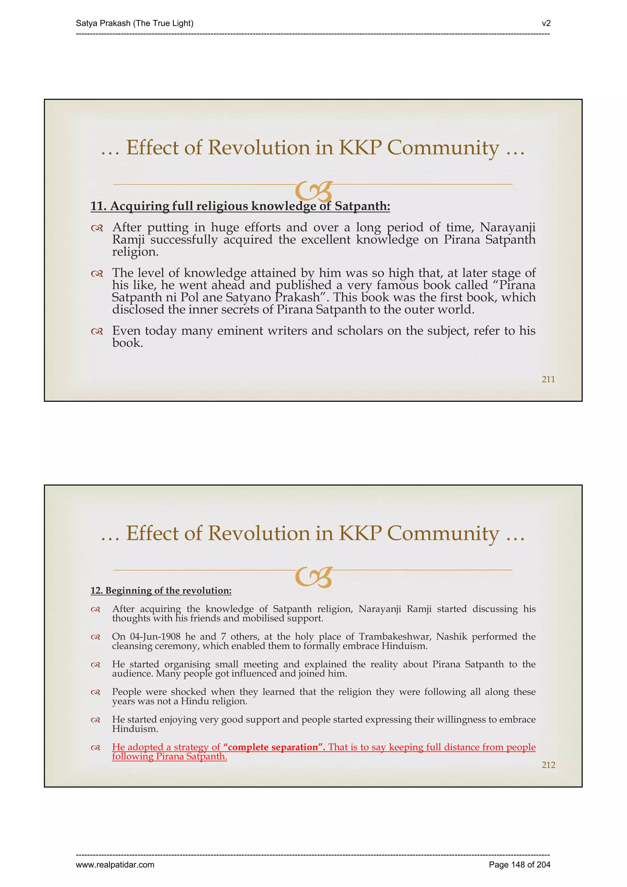 Series 40 -Satya Prakash - The True Light - History of Pirana Satpanth -in English