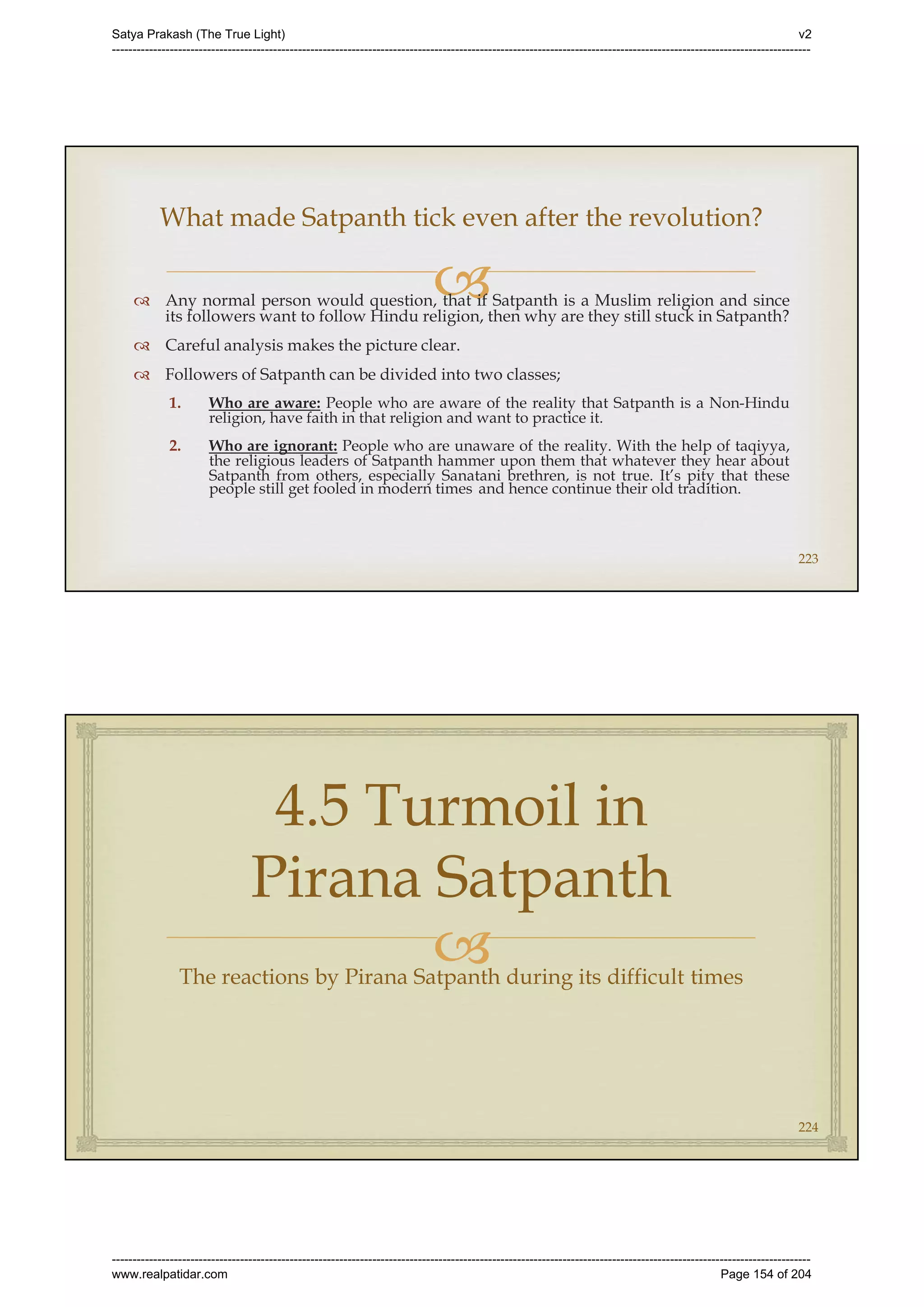Series 40 -Satya Prakash - The True Light - History of Pirana Satpanth -in English