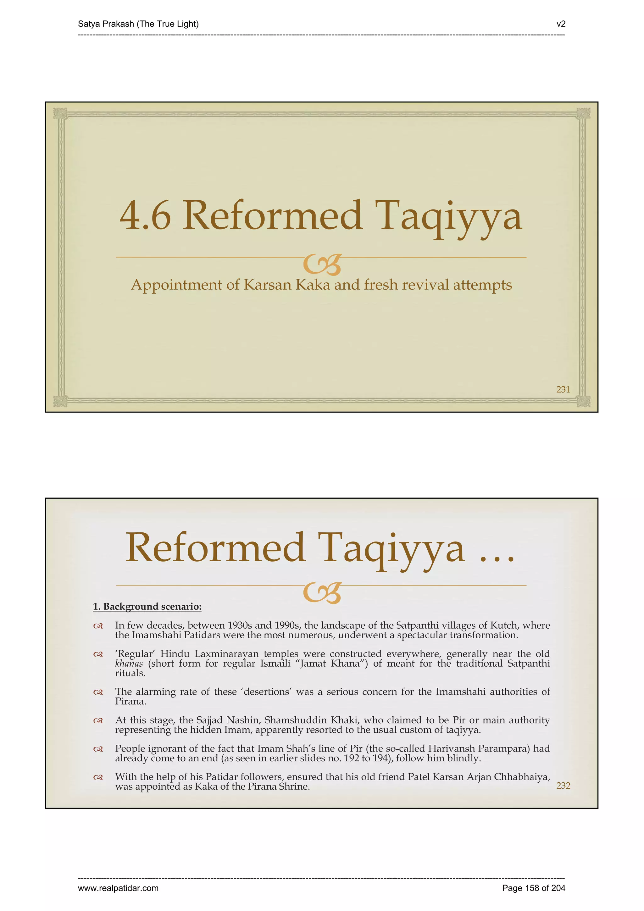 Series 40 -Satya Prakash - The True Light - History of Pirana Satpanth -in English