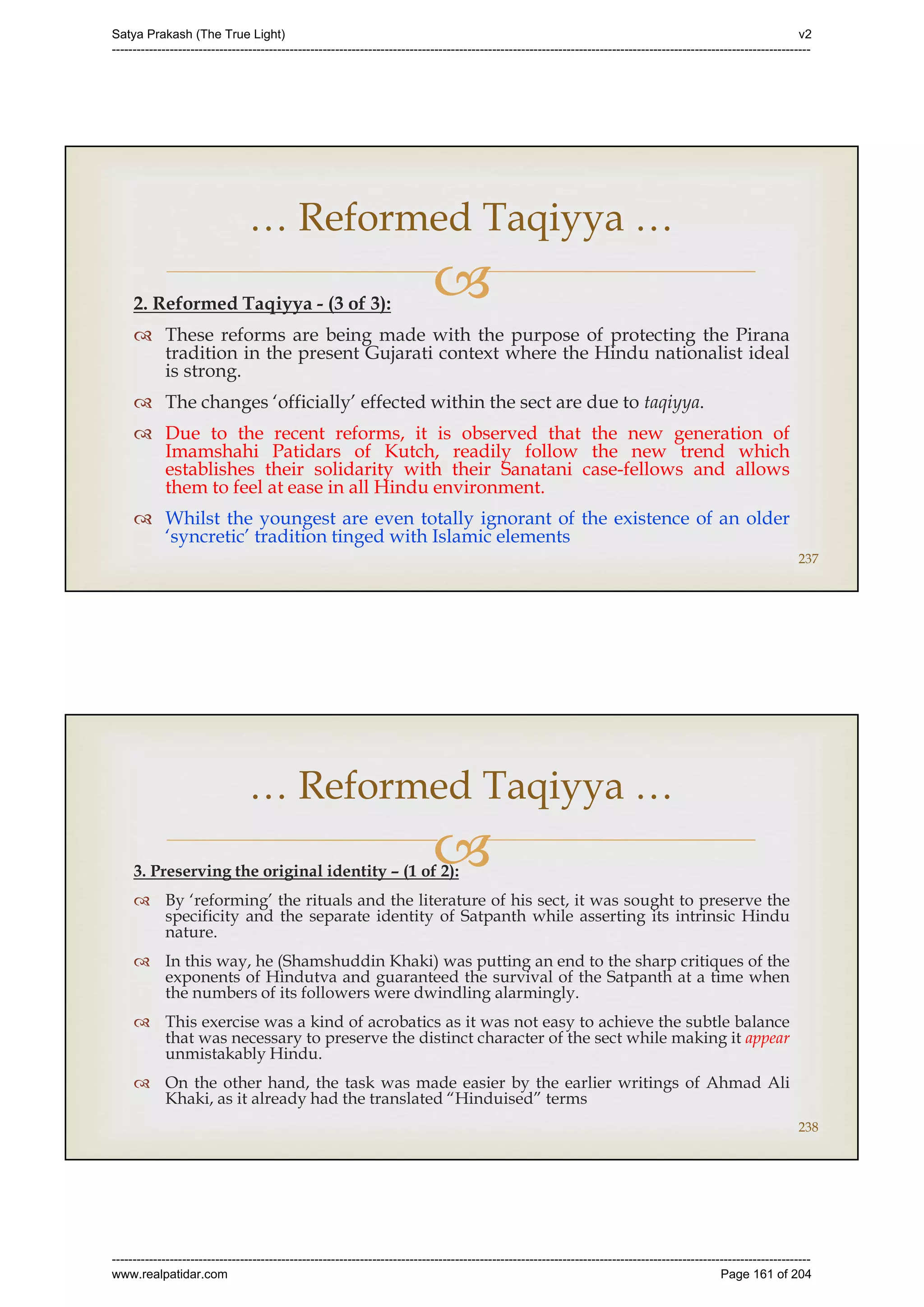 Series 40 -Satya Prakash - The True Light - History of Pirana Satpanth -in English