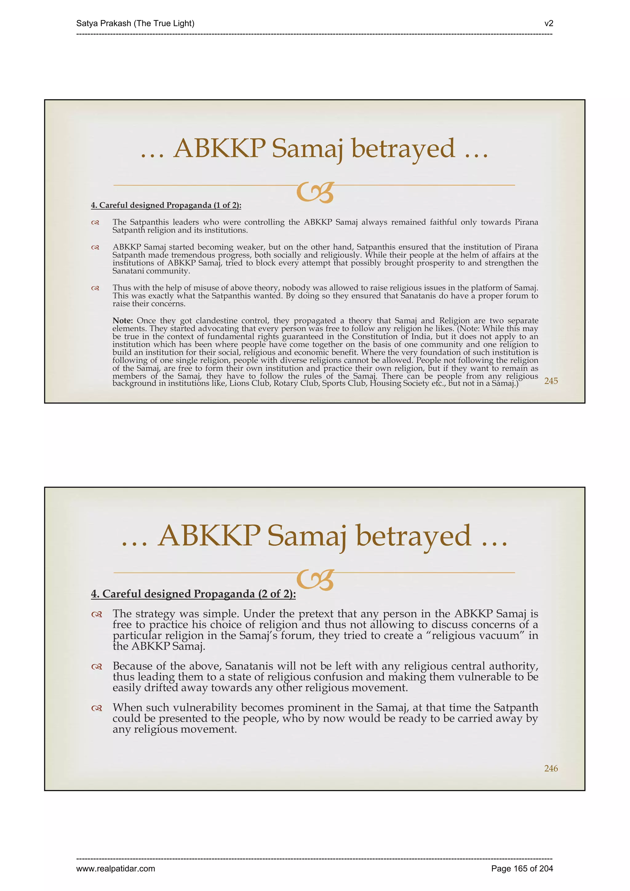 Series 40 -Satya Prakash - The True Light - History of Pirana Satpanth -in English