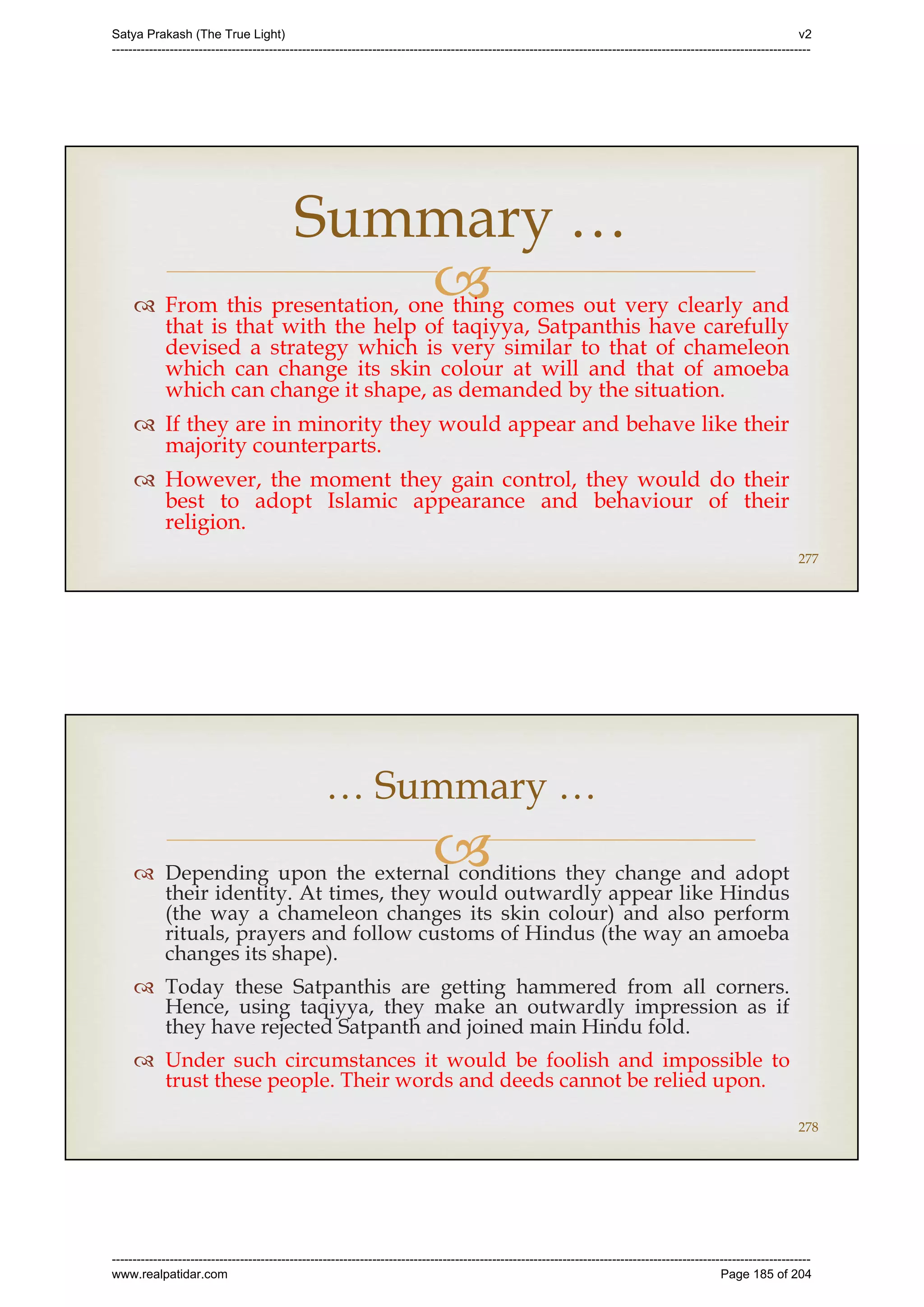 Series 40 -Satya Prakash - The True Light - History of Pirana Satpanth -in English