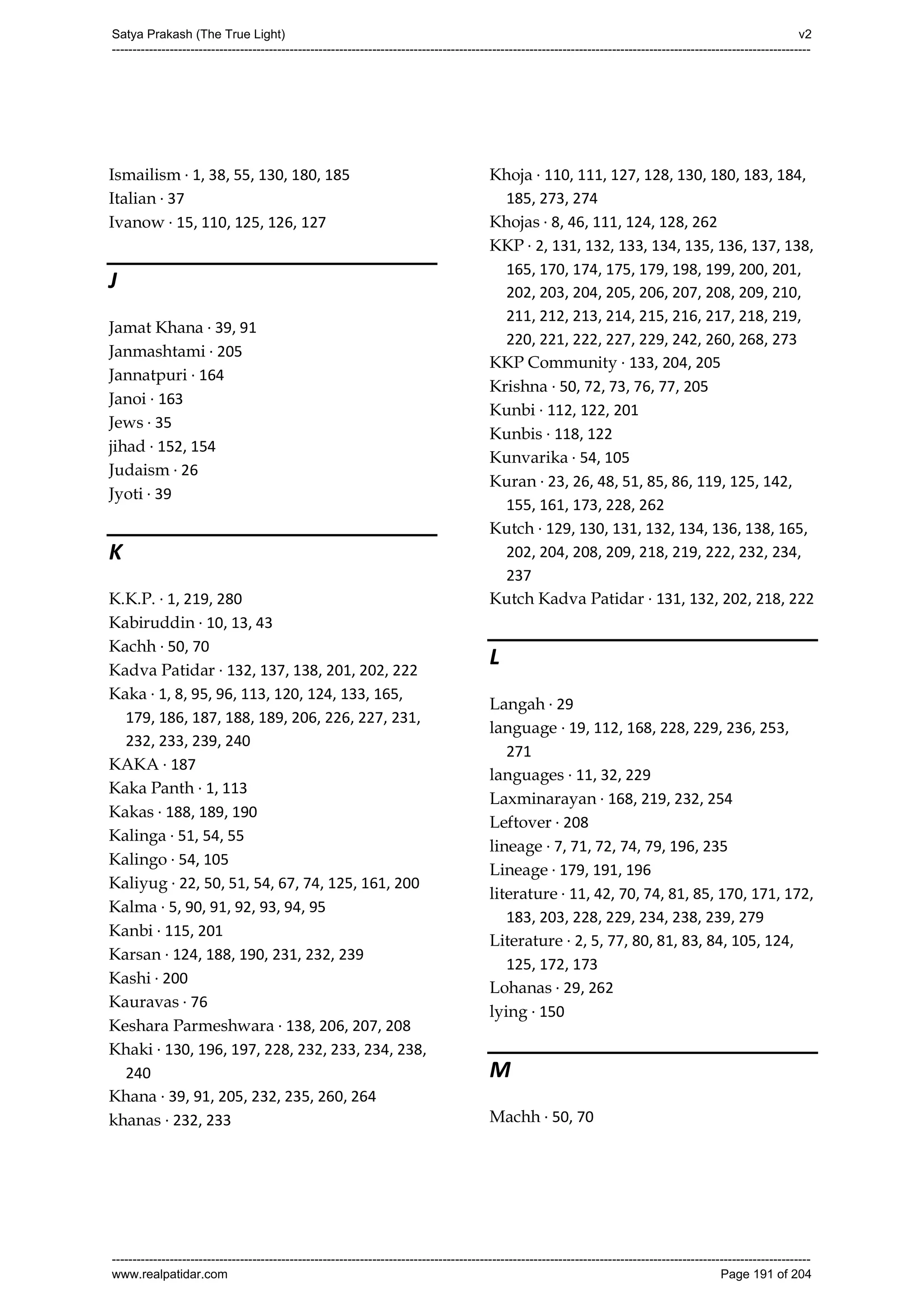 Series 40 -Satya Prakash - The True Light - History of Pirana Satpanth -in English