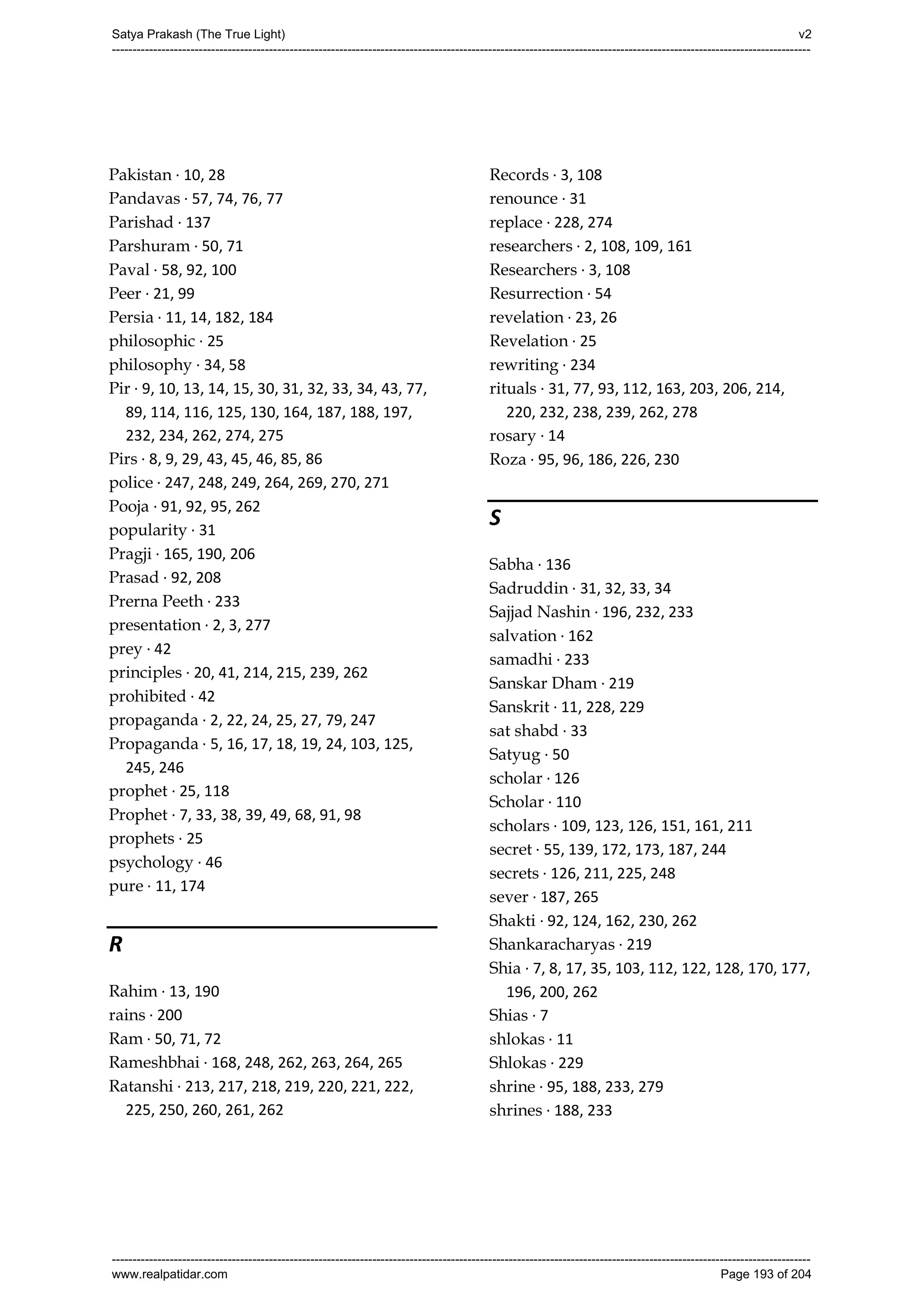 Series 40 -Satya Prakash - The True Light - History of Pirana Satpanth -in English