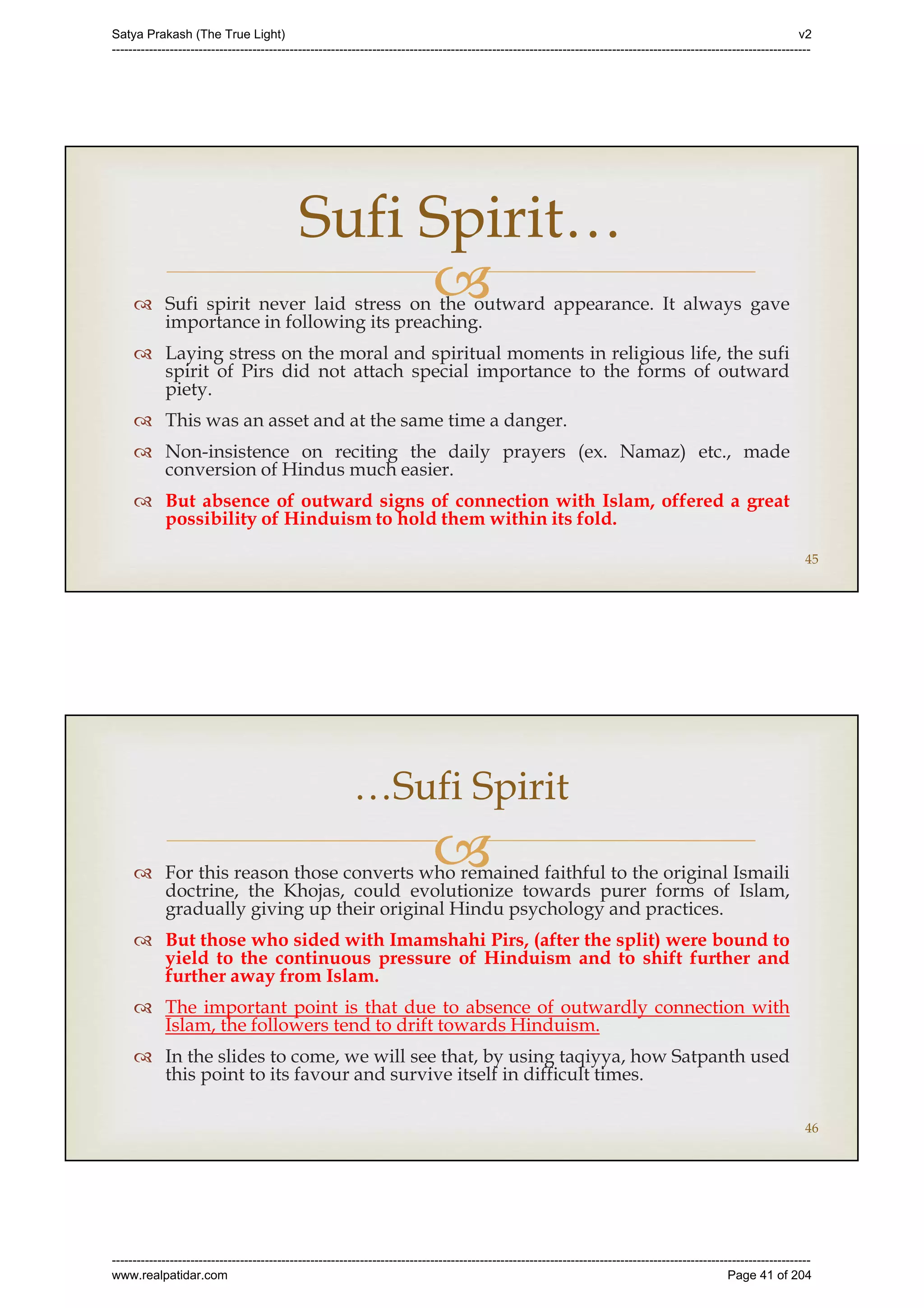 Series 40 -Satya Prakash - The True Light - History of Pirana Satpanth -in English