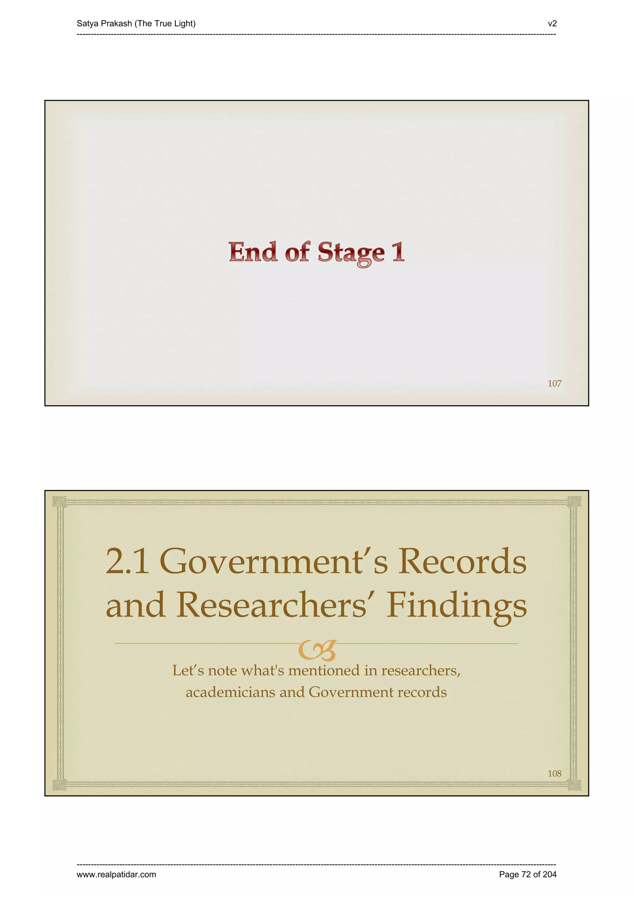 Series 40 -Satya Prakash - The True Light - History of Pirana Satpanth -in English