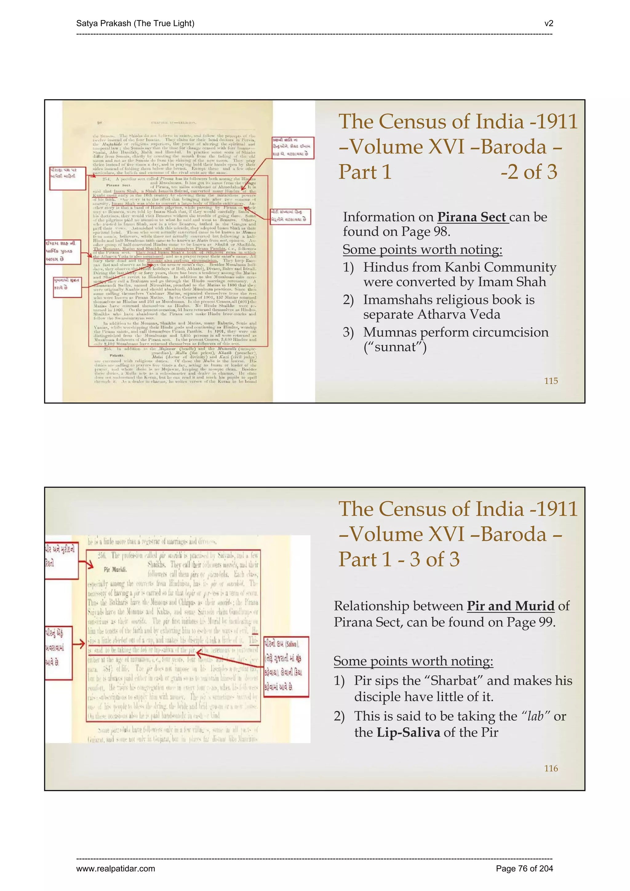 Series 40 -Satya Prakash - The True Light - History of Pirana Satpanth -in English
