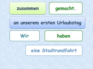 wir
fuhrenNach unserer Ankunft
ziemlich erschöpft
zu Ellas Haus.
 