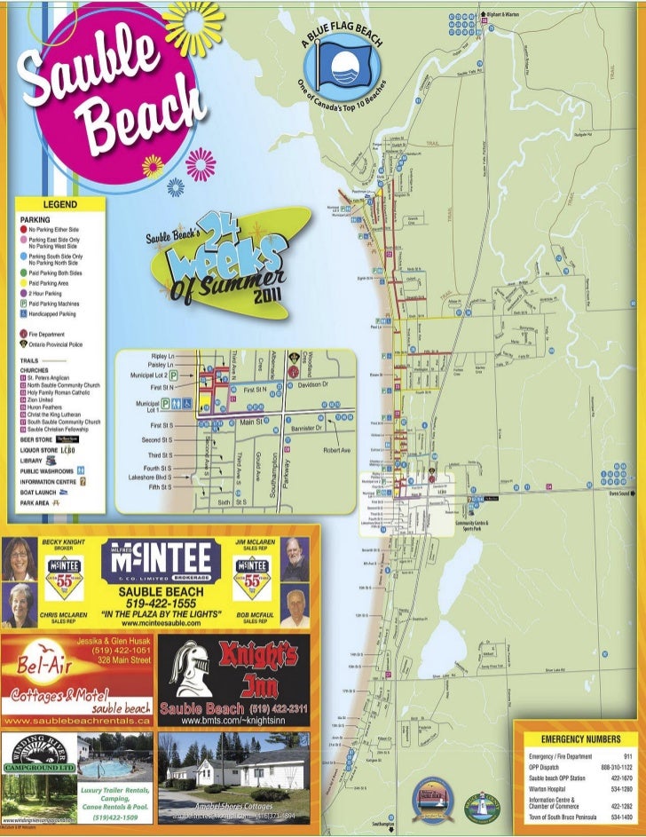 Sauble Beach 2011 Map