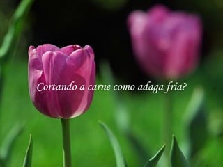 Cortando a carne como adaga fria?
 