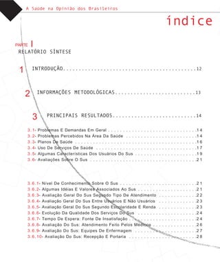 Saude Opiniao Brasileiros
