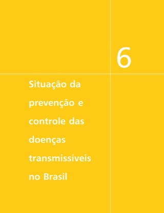 6
Situação da
prevenção e
controle das
doenças
transmissíveis
no Brasil
 