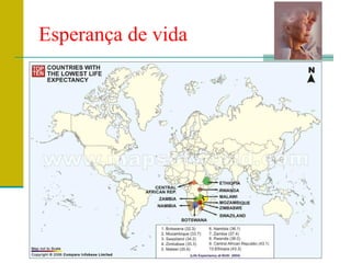 Prof. Teresa Condeixa Monteiro – 2008/2009
Esperança de vida
 