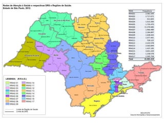 RRAS     Frequência
RRAS01      2.581.544
RRAS02      2.717.672
RRAS03        531.829
RRAS04      1.013.390
RRAS05      1.735.470
RRAS06     11.376.685
RRAS07      1.966.489
RRAS08      2.284.897
RRAS09      1.648.443
RRAS10      1.077.491
RRAS11        728.122
RRAS12      2.222.578
RRAS13      3.363.849
RRAS14      1.437.195
RRAS15      3.651.229
RRAS16      1.258.578
RRAS17      2.305.758
Total      41.901.219
 
