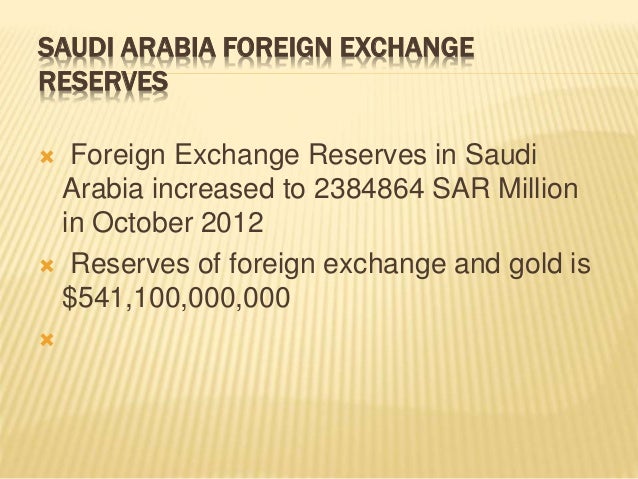 Forex reserves of saudi arabia