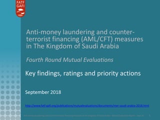Anti-money laundering and counter-terrorist financing measures in the Kingdom of Saudi Arabia - Mutual Evaluation Report -...