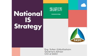 Saudi national is strategy
