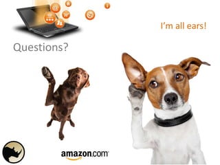 I’m all ears!
Questions?
 