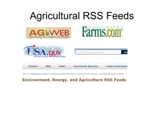 Agricultural RSS Feeds

 