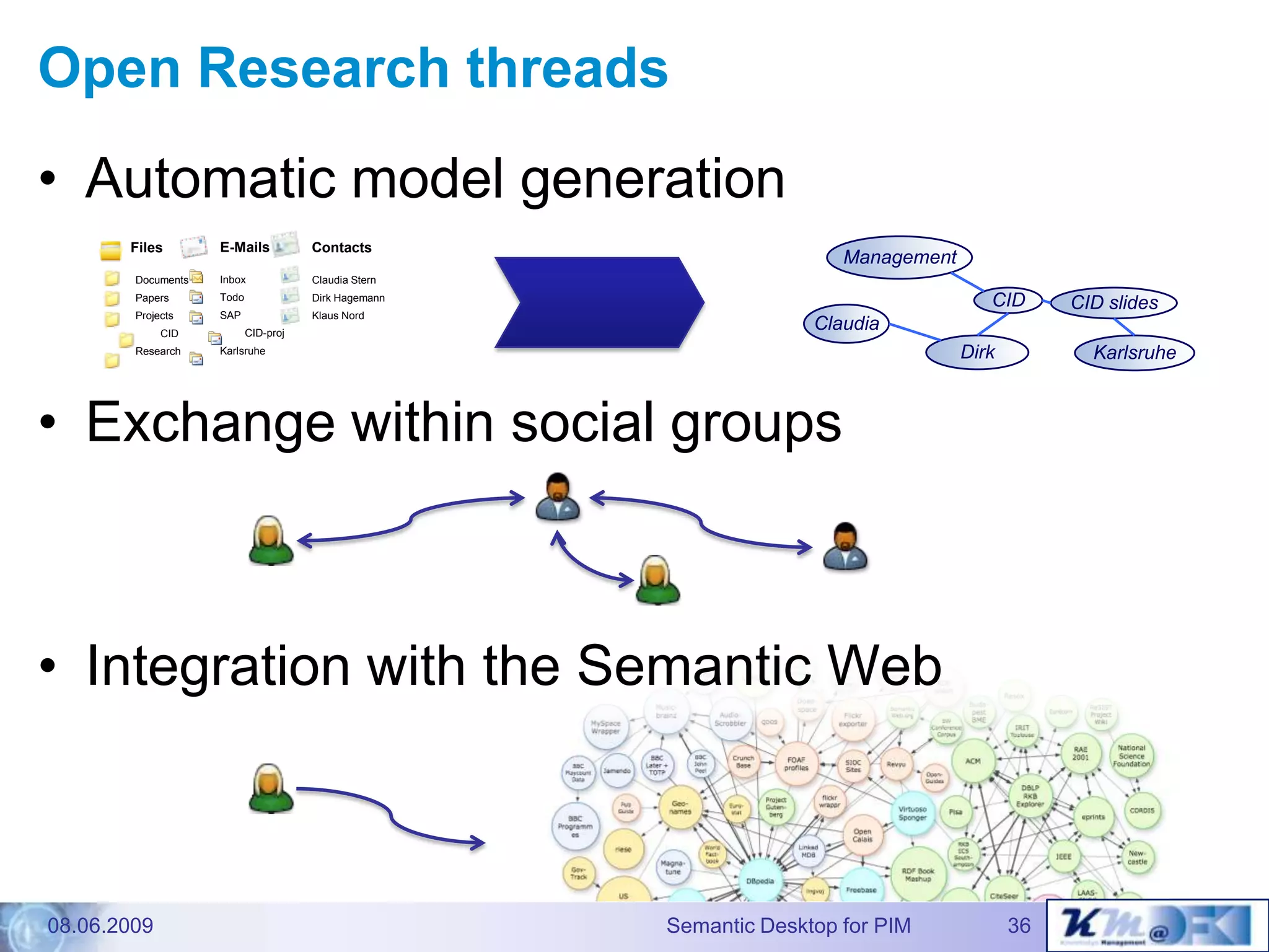 The Gnowsis Semantic Desktopapproach to Personal InformationManagement - Dissertation defence talk