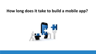 How long does it take to build a mobile app?
 