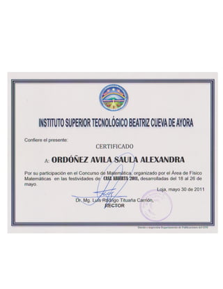 Saula  A. Ordóñez A. 