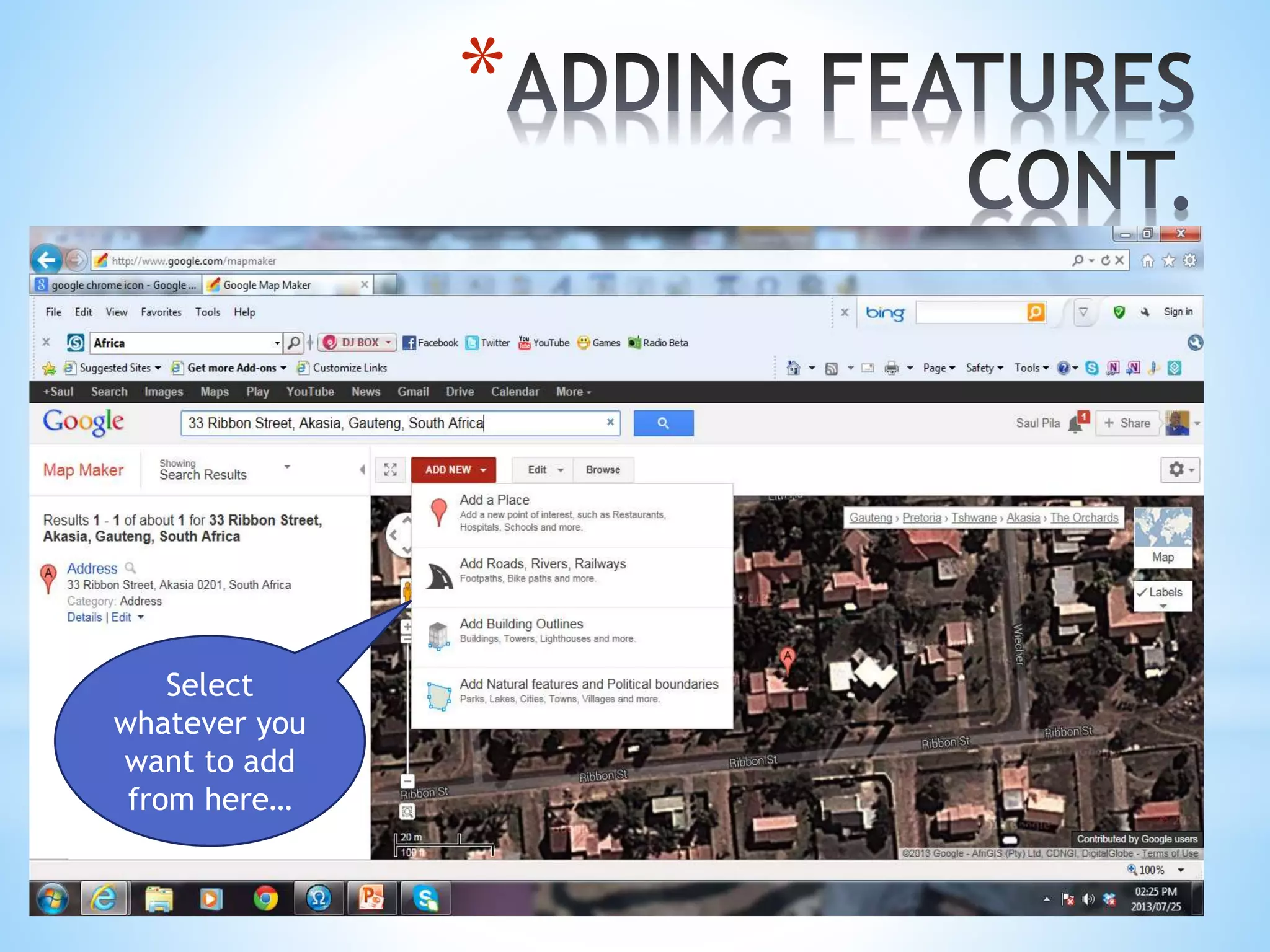 *
Select
whatever you
want to add
from here…