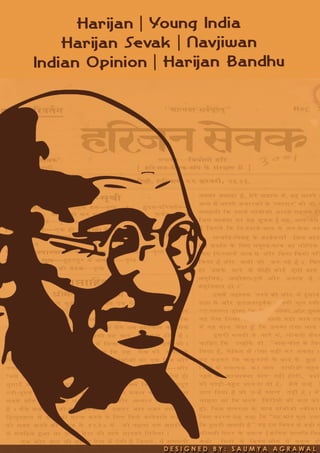 Retro Poster- Gandhi- Saumya Agrawal