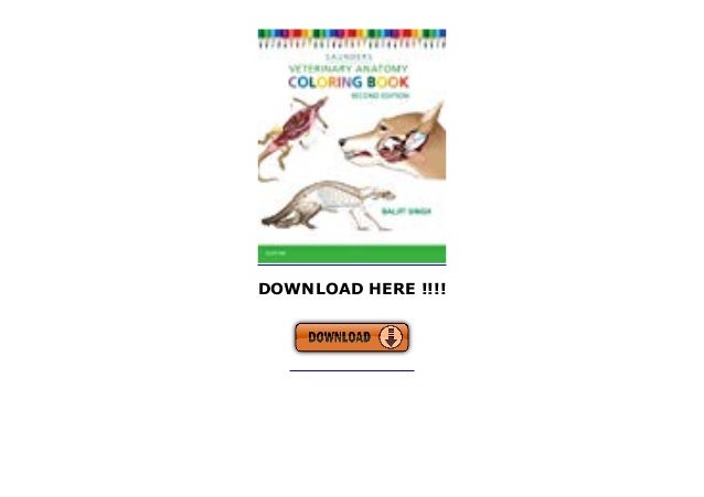 BEST PRODUCT Saunders Veterinary Anatomy Coloring Book BEST PRODUCT Saunders Veterinary Anatomy Coloring Book