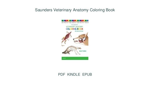 「PDF｣ Book Saunders Veterinary Anatomy Coloring Book