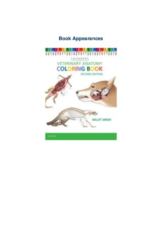Saunders Veterinary Anatomy Coloring Book [PDF] #LIMITED