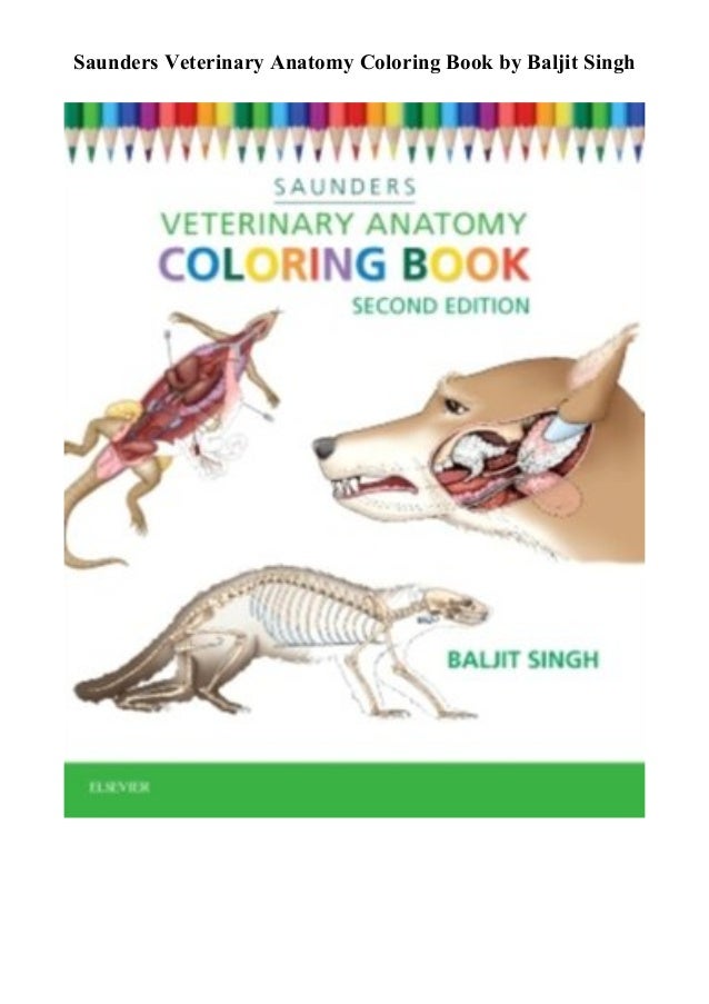 Saunders Veterinary Anatomy Coloring Book [PDF] #LIMITED