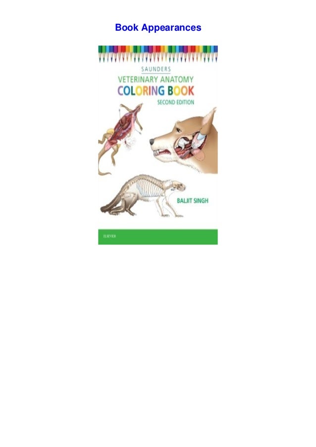 Saunders Veterinary Anatomy Coloring Book Free Acces!!