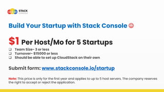 10x Your Cloud Business With Stack Console & CloudStack | PPT