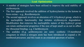 Lead Optimization of Macrolide drug | PPTX