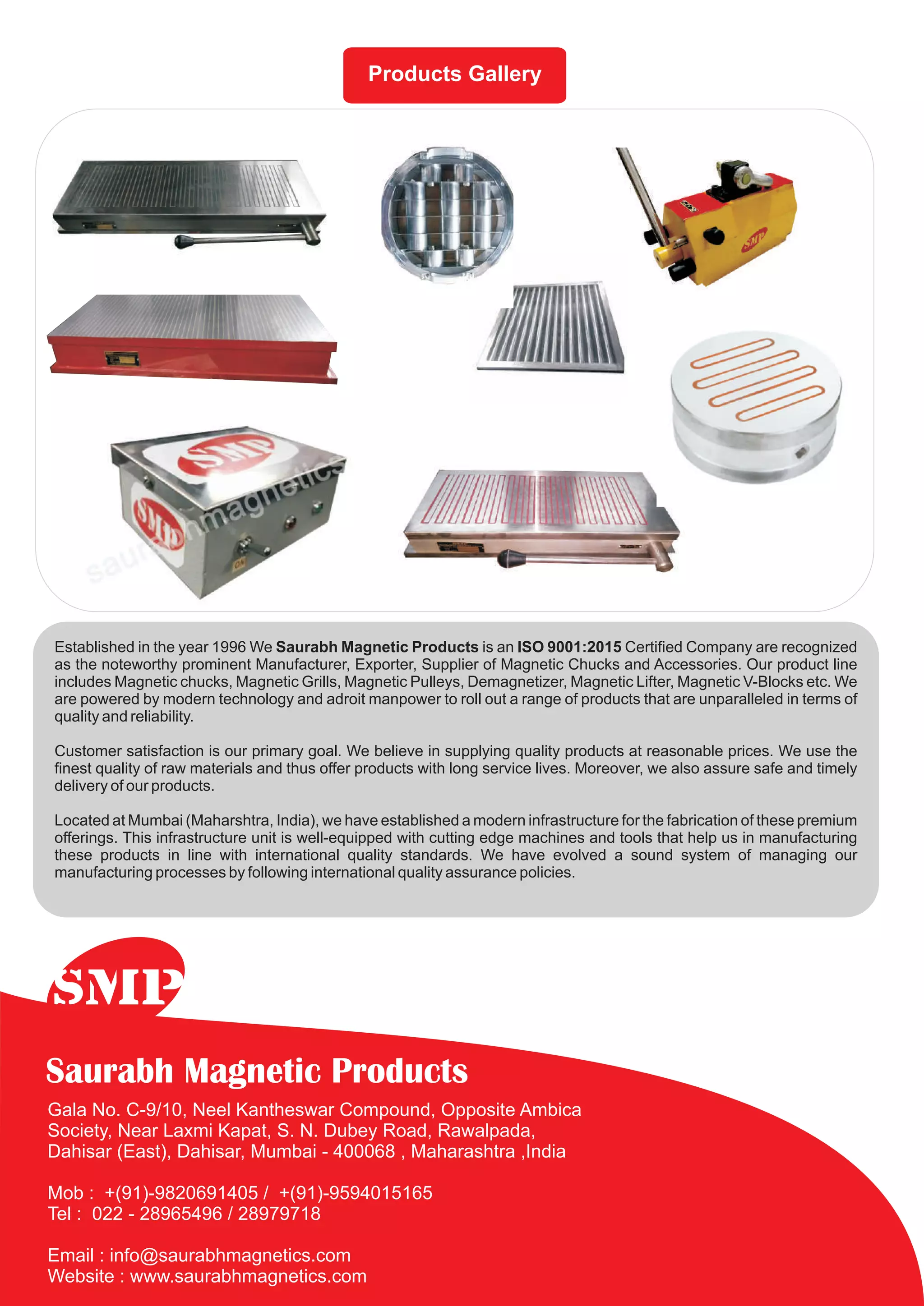 SAURABH PRODUCTS Catalog PDF Manufacturing Industry