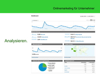 Analysieren. 