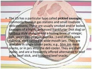 Cooked smoked sausages