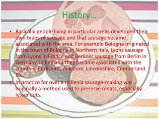 SAUSAGES  FROM DIFFERENT  COUNTRIES