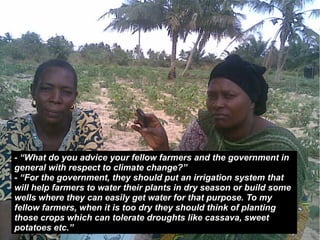 Sauti ya wakulima: using mobile phones to make the voices of rural farmers in Tanzania heard.