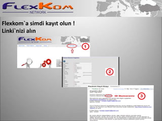 Flexkom`a simdi kayıt olun !
Linki`nizi alın
 