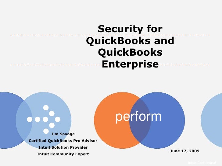 Security for QuickBooks and QuickBooks Enterprise