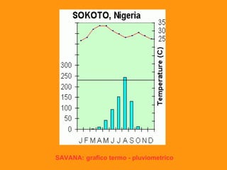 SAVANA: grafico termo - pluviometrico 
 