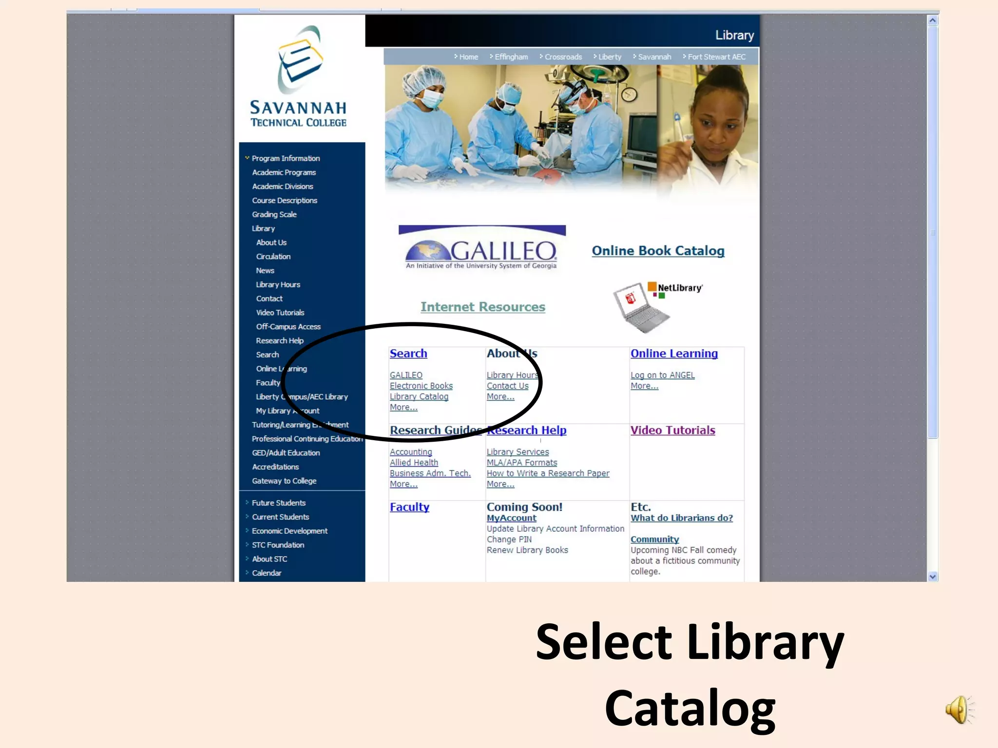 Select Library
Catalog
 
