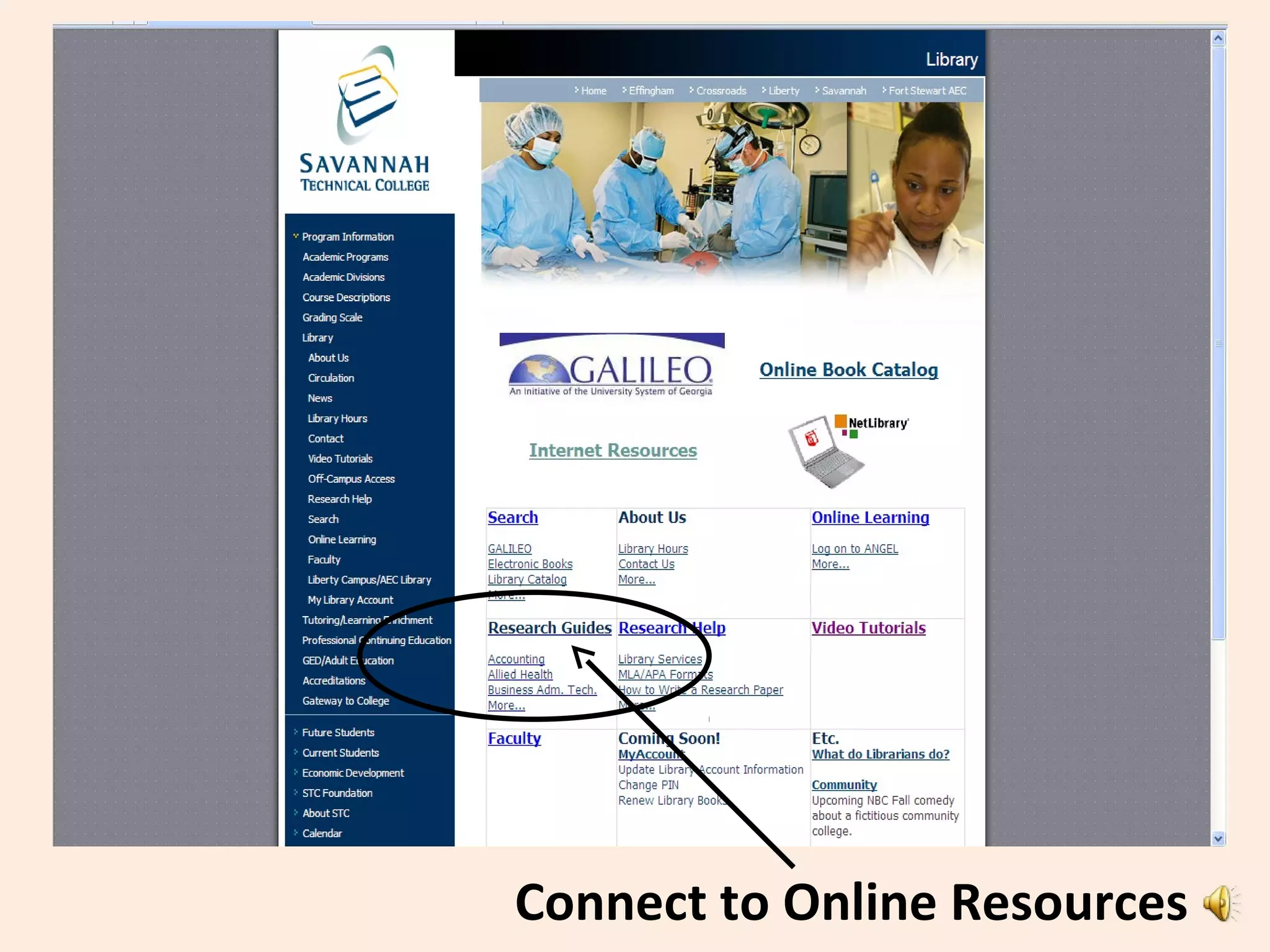 Connect to Online Resources
 