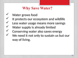 Water Is Very Less save-water.pptx : - it shows us how important water really is | PPTX